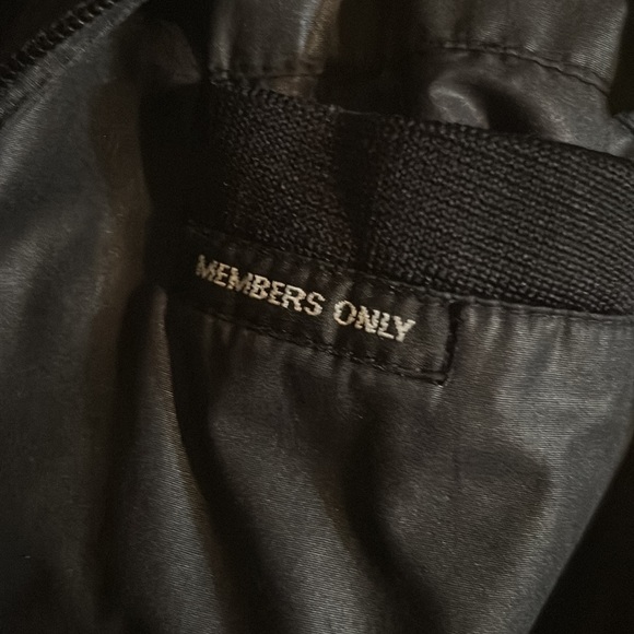 Vintage Members Only Black Bomber - Picture 3 of 3